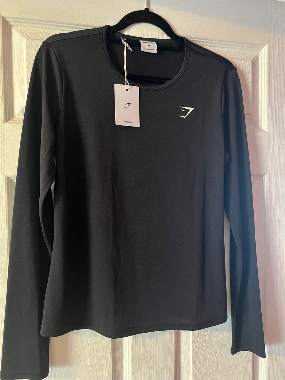 Gymshark Black Long-Sleeve Athletic Tee